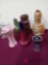 lot of pottery vases