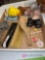 box of vintage, miscellaneous items