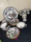 19 pieces Japanese patterned dishes most marked