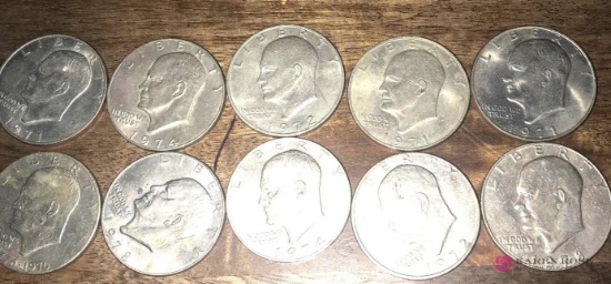 10- Eisenhower Dollars