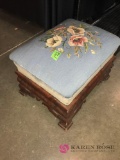 Antique Upholstered ottoman