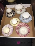 6- cups/saucers