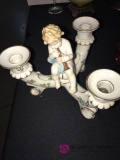 porcelain figural candle holder