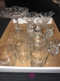 Crystal etched glassware