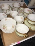 Assorted cups/saucers