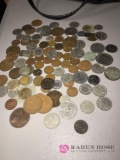 Foreign coins and tokens