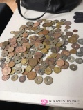 Foreign coins and tokens