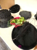 vintage ladies hat lot