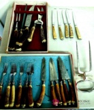 vintage lot of knives and utensils