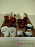 vintage lot of serving items