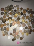 Foreign coins and tokens