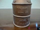 vintage metal Bank