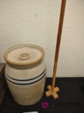 13-in tall crock churn