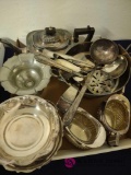 assorted plated dining accessories