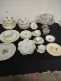 assorted lot of dishes and glassware