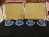 4 Dansk cups and plates