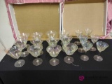 lot of 18 wine glasses