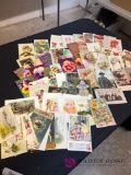 50+ vintage greeting/post cards lot.