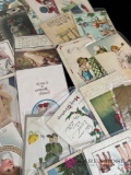 50+ vintage greeting/post cards