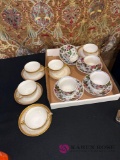 9- cups/saucers