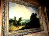 19thC VICKERS Oil Painting Landscape AUTHENTIC