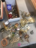 Assorted costume jewelry