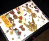 assorted military pins