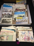 Assorted vintage postcards