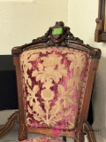 vintage, upholstered, side chair