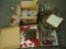 Christmas lot including wreaths,bulbs,tins,cookie jar and more