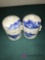 2- blue/white asian/Chinese jars