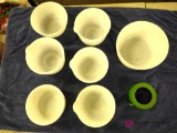 seven mixing bowls