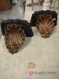 pair of nine inch decorative shelves