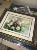 framed Flower picture 23 in 18 in