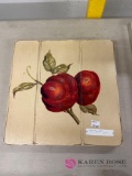 Tomato wooden picture 12 in x 12 in