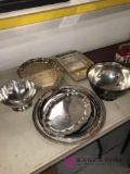 7- Silverplated pieces