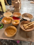 Wooden bowls lot