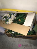 2- boxes artificial flowers