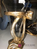 gold vase