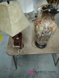two decorative lamps