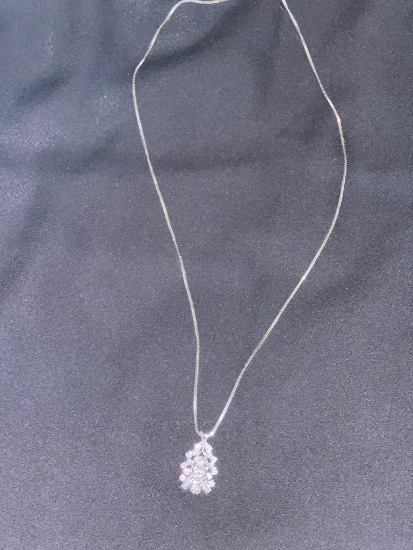 Custom 14K Gold Diamond Pendant Necklace