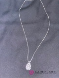 14K Gold Custom Made Diamond Necklace