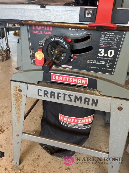 craftsman table saw