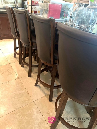 4- bar stools in kitchen