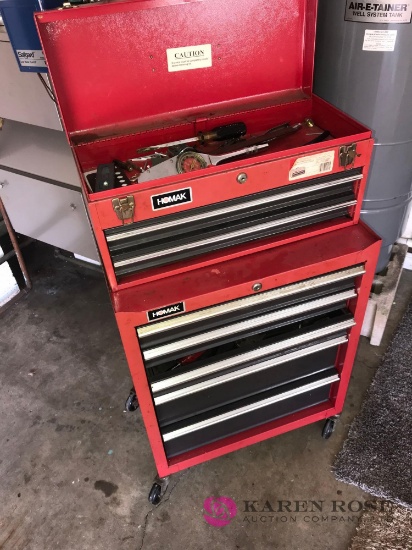 Homak tool chest with tools
