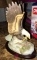 porcelain eagle figurine 10 inches high