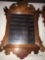 Bauers wooden framed mirror 18 in x 10 in