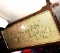 Antique wooden framed Crochet picture The Lord will Provide 2ft by 10 inches