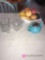 Milk glass fruit dish /creamer/sugar/tea pot