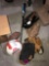 Easton bat /4- baseball mitts/2- balls/Ohio state soccer ball /Wilson football